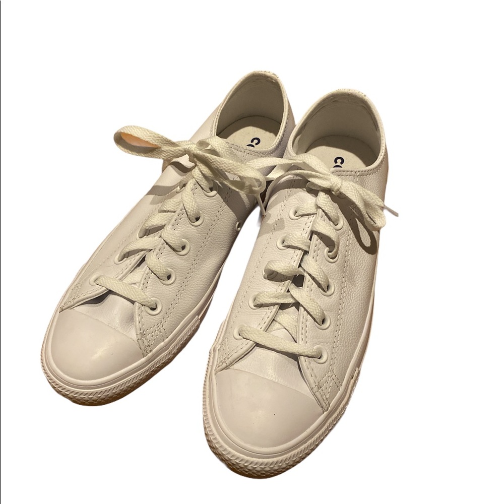 White leather Converse sneakers